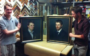 Framing of portraits, Thomas Henderson and Nick Chapmen