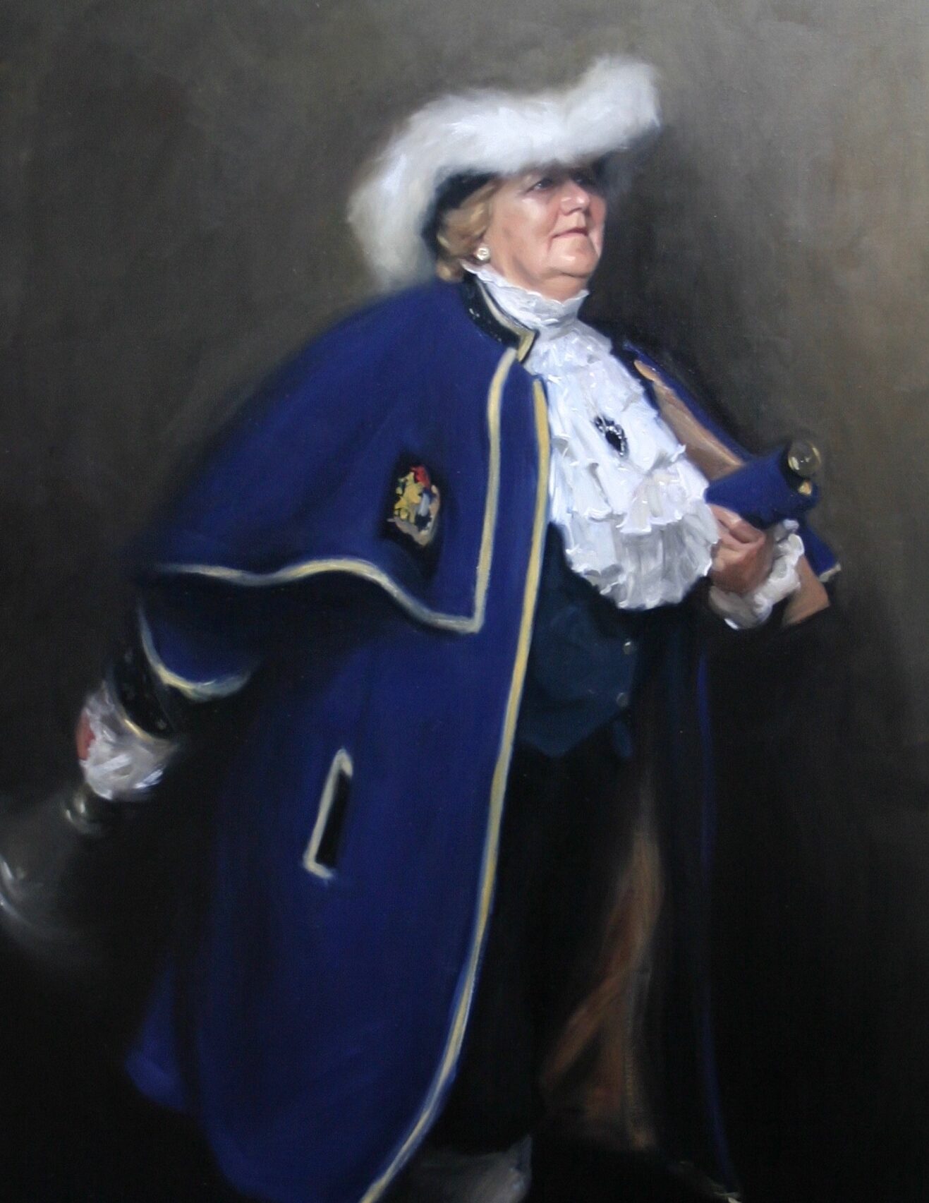 Portrait painting of Montgomery Town Crier