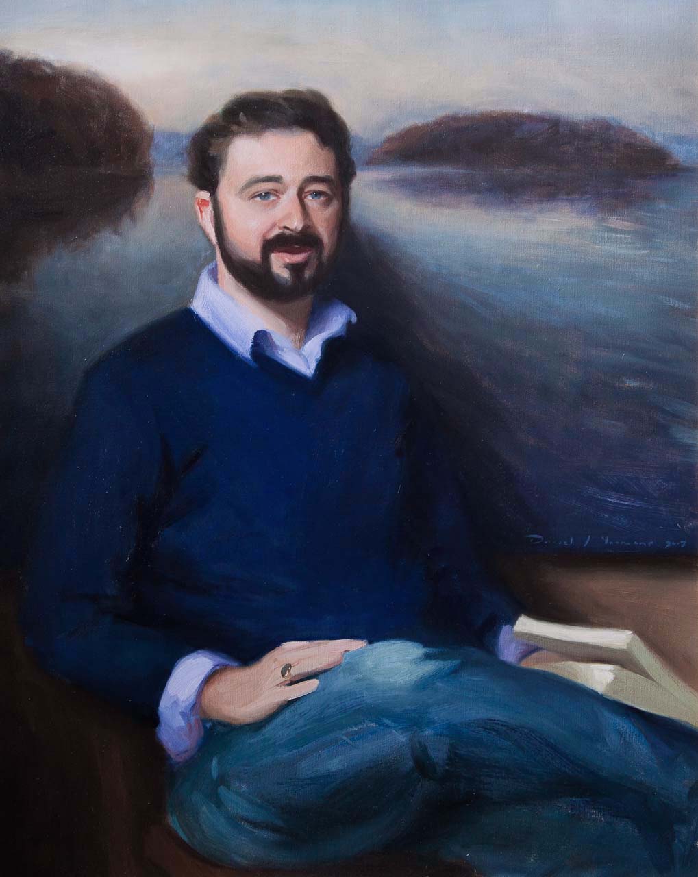 Portrait Commission painted of J. Herbert in Oils on canvas