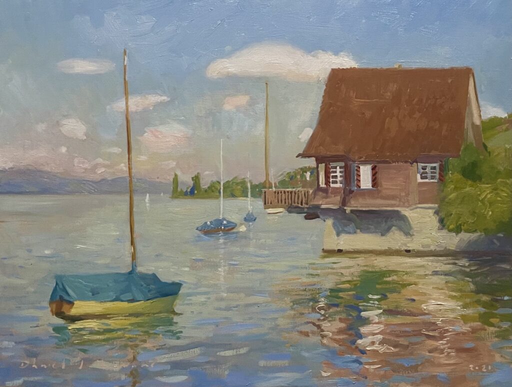 oil painting of Thunersee