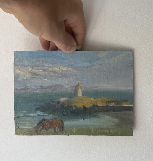 oil painting of Llanddwyn island